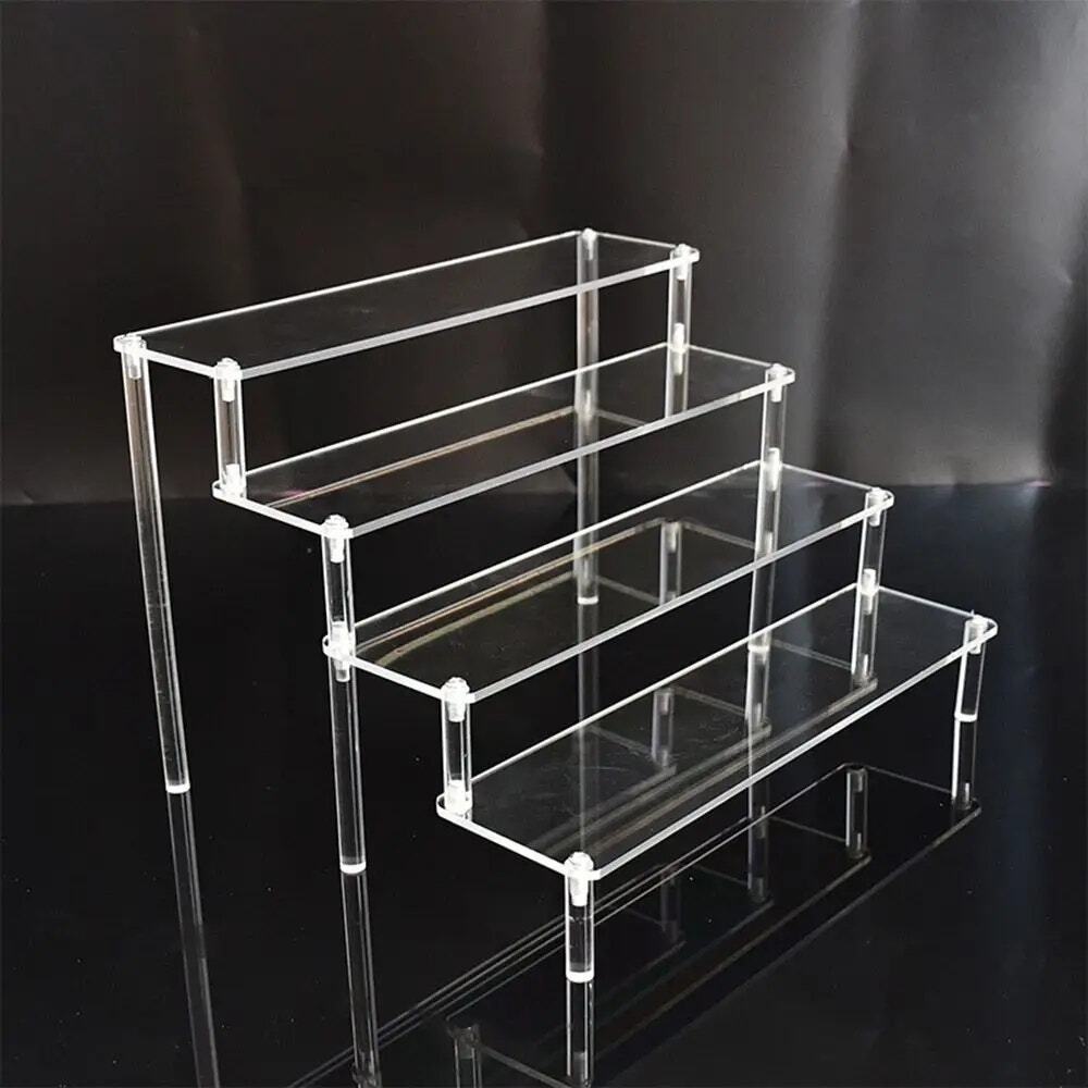 4-Tier Acrylic Display Riser Shelves